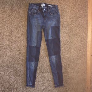 William Rast- Color block skinny jeans